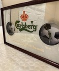 Carlsberg Vintage Bar Clock Here And There Soccer Themed