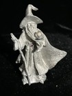 Vintage Gallo Pewter Wizard With Staff And Crystal Ball Figurine 2 5 