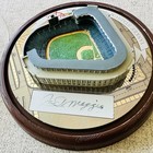 Joe Dimaggio Autographed Domed Replica Of Yankee Stadium W  Box   Coa