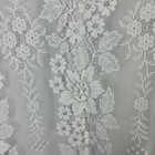 White Floral Lace Window Curtains 100  Polyester By Jc Penney