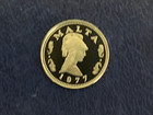 Malta 1977 2 Cent Proof Coin-ex  Mint Set-uncirculated