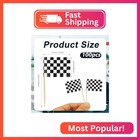 100pcs Mini Checkered Toothpick Flags  Black white Mini Flags On Sticks Double S