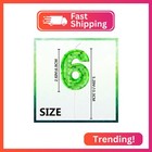 Aeysyu Number 6 Birthday Candle  Green Pixel Style Cake Topper Candle For Kids A