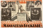 Manhattan Cocktail Orig Herald 1928 4 1 2   x6    Nancy Carroll Movie Poster Art 08
