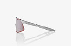 100  Glasses Hypercraft - Matte Stone Grey - Hiper Silver Mirror Lens