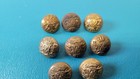 Lot Of 8 Spanish Amer War Infantry Buttons Tw  w Paris Cuba Captured Tr1208