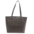Coach Signature City Zip Tote Bag Brown F58292 Women s