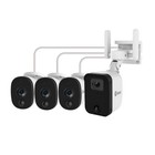 Dvr Wired Cctv Security System With 4pcs 1080p Surveillance Camera With 64gb Sd