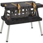 Keter Folding Work Table With Two Adjustable Clamps  1000-lb  Capacity  Model 