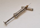 Very Unusual And Pocket Hypodermic Syringe In Plain Metal By Mathieu  Circa 1860