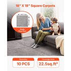 Uimoso 18x18 Inch Carpet Tiles  10 Pack  Self-adhesive  Dark Brown