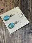 Barse Turquoise Oval Bead Earrings- Sterling Silver- Nwt
