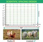 Electric Netting Fence Mesh Kit Deer Fencing 49 6  H X 164  L With Posts Spike
