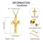 Cremation Urn Necklace For Ashes Urn Jewelry Cross Ash Necklace Memorial Pendant