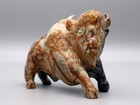 Clive Hustito Picasso Marble Zuni American Buffalo bison Fetish