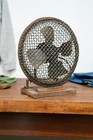 Antique Vintage Ge General Electric Fan Industrial Metal Factory Cage Electric