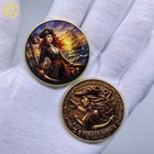 5 Pcs Female Pirate With Iron Craftsmanship Collect Commemorative Coins