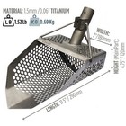Titanium Beach Sand Scoop Metal Detector Detecting Hunting Tool Hunter By Coob