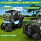 Golf Cart Driving Enclosure For Club Car Precedent 4 Passenger 600d Rain Cover