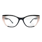 L a m b  - La116 Blk 54 17 140 - Black   Nude Crystal - New Authentic Eyeglasses