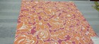 Pindler Chic Floral Orange Tulip Fuchsia Cotton Designer Fabric Sampler 23 X 24