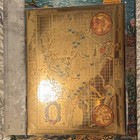 24kt Gold   Geo Rutherford World Map Atlas Decorative Illustrated 