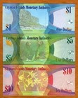 Set Cayman Islands   1-5-10  2010-2018 P-38c-39c-40c  Qeii  D 3 Unc