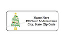 30 Merry Christmas Tree Personalized Return Address Labels 1 In X 2 625 In