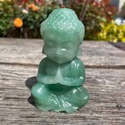 0 7lb 3 8  Natural Green Aventurine Baby Buddha Carving Crystal Quartz Statue C8