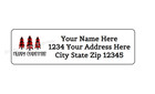 30 Merry Christmas Trees Personalized Return Address Labels 1 In X 2 625 In