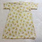 Vintage 70s Carter   s Layette Baby Dress Gown Yellow Mouse Print Made Usa Layette