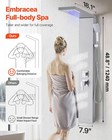 Vevor Shower Panel Tower System Stainless Steel Rainfall Waterfall Head 5 Modes