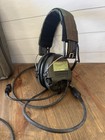 Msa Sordin 75311 Dual Comms Headset W  6-pin Ptt Prc Cables    Carrying Case