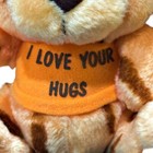 Vtg Russ Berrie Tiger Plush Valentine 6 Inch Stuffed Animal Luv Pet Love Hugs