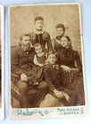 Two Antique Victorian Photo Photograph Cabinet Card Family Ohio Genealogy