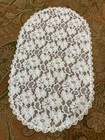 Antique Handmade Lace Doily     Victorian   Edwardian Era     Needle   Filet Lace