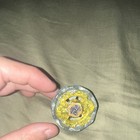 Beyblade Spinning Top Toy Gray   Yellow Silver W  Red Tip Age 8-11