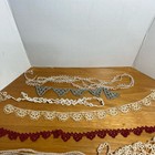Lot Of Vintage Trim Lace Hand Crocheted Tatted Various Patterns Antique Craft