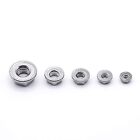 Serrated Flange Nuts 1 4-20  5 16-18  3 8-16  Zcn3  Coarse Zinc Plated Steel Hex