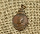 Vintage Thai Metal Buddhist Monk Amulet   Pendant   Talisman
