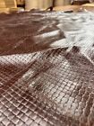 Basket Weave Embossed Leather Hide Upholstery Whole Full Cow Hide 50 Square Feet