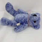 Goffa Teddy Bear Plush Stuffed Animal Toy Lavender Blue With Ribbon 6  