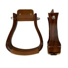 Showman Dark Finish Wooden Horse Stirrups