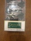 Set Of 12 Croscill Decorative Shower Hooks New  Dark Green Leaf Leaves  read 