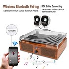 Vinyl Record Player Wireless Turntable With Built-in Speakers And Usb