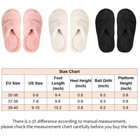 Womens House Fleece Slippers With Memory Foam Slip-on House Indoor Shoes Winter