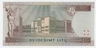 Lithuania 20 Litas 1997 Pick 60 Unc Uncirculated Banknote