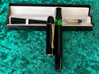 Senator Calligraphy Pen Set  Black Barrel  Gold Accents W  Original Box  Vintage