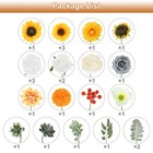 Artificial Flowers Combo Silk Mix Fake Flowers With Stems Faux Flower Set Yellow