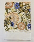 Gingiber Tea Towel Butterfly Blooms 27 X 26  New Without Tags